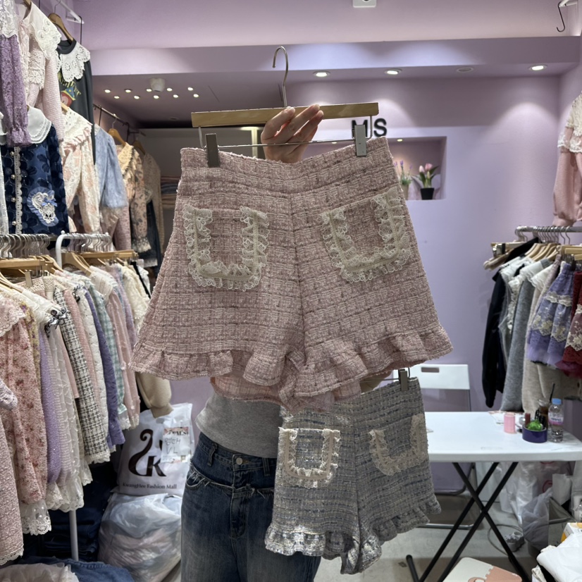 MS韓國直郵㊣女士新品休閑人氣時尚職業熱賣推薦真品25秋冬短褲MS短褲圖色1
