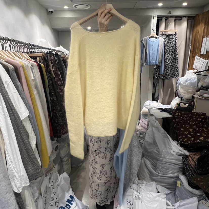 LOGROAD東大門㊣代購女士新品真品推薦職業時尚人氣針織衫浣熊LOG ROAD針織衫