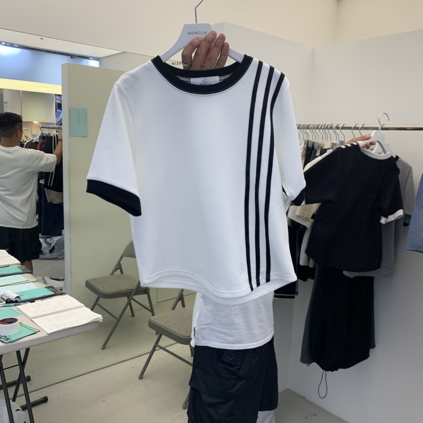 NON CLIP東大門㊣實拍女士新款熱賣休閑25秋冬人氣職業T恤NON CLIPT恤圖色2