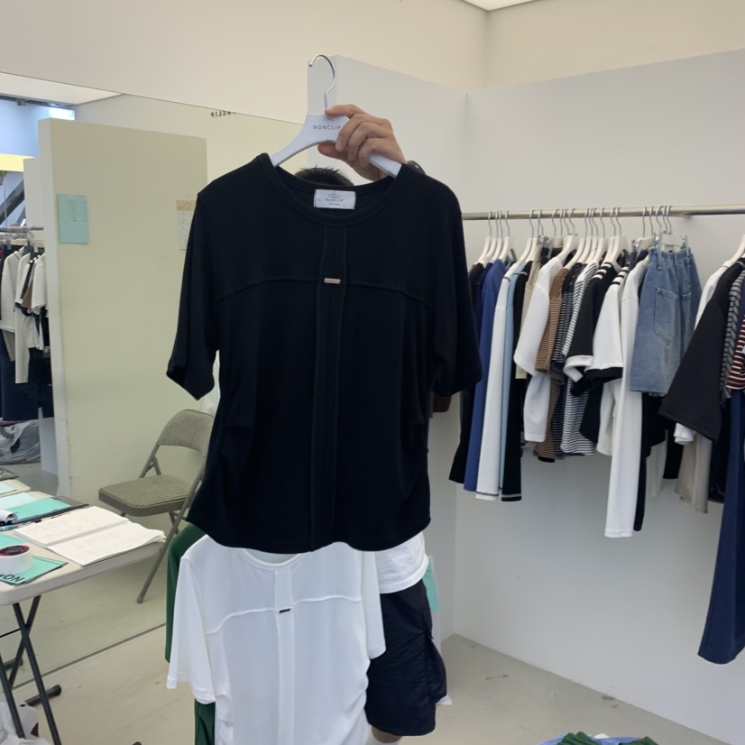NON CLIP東大門㊣直郵女士新款25秋冬推薦人氣職業T恤褶皺NON CLIPT恤圖色4