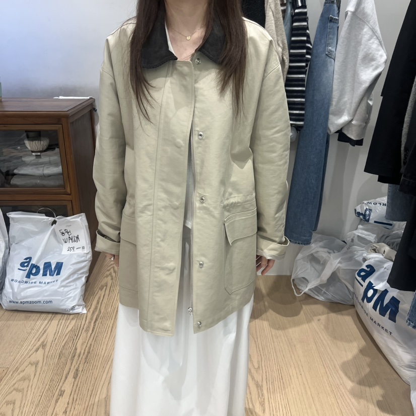OURIN東大門㊣代購女裝新品推薦時尚職業休閑25秋冬人氣夾克OURIN夾克圖色3