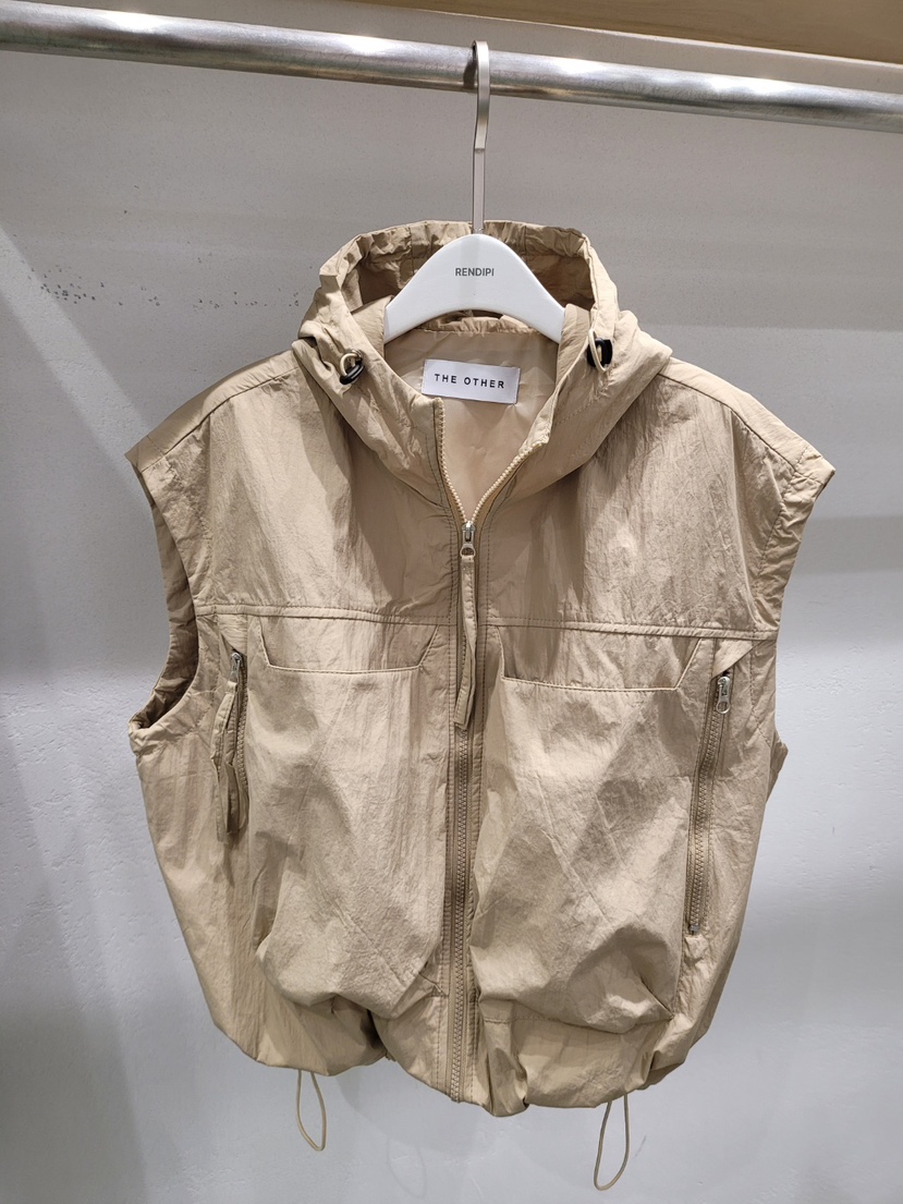 THE OTHER東大門㊣實拍女士新款時尚推薦真品職業馬甲連帽THE OTHER馬甲圖色1
