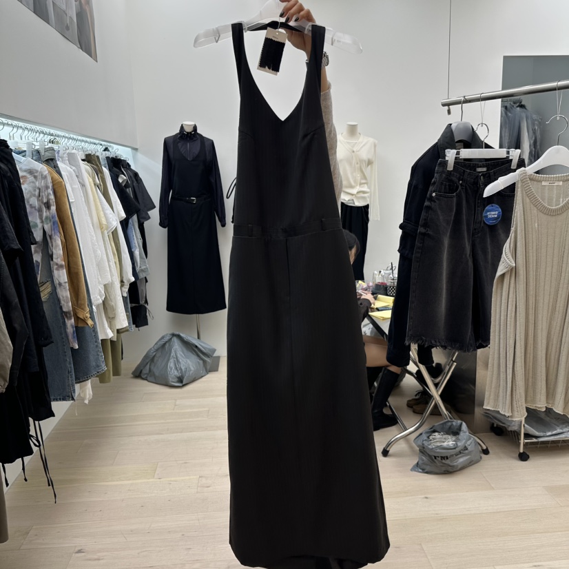 MAINT東大門㊣直郵女裝新款職業時尚25秋冬連衣裙不含內搭含腰帶MAINT連衣裙圖色2棕色條紋