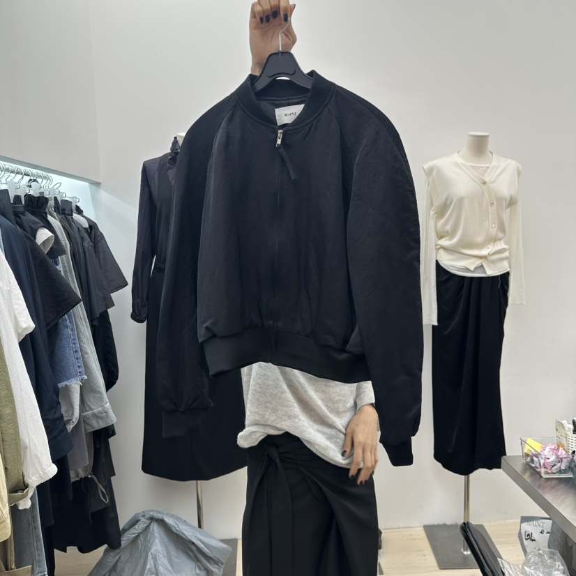 MAINT東大門㊣代購女士新款休閑職業推薦25秋冬人氣時尚夾克MAINT夾克圖色3黑色