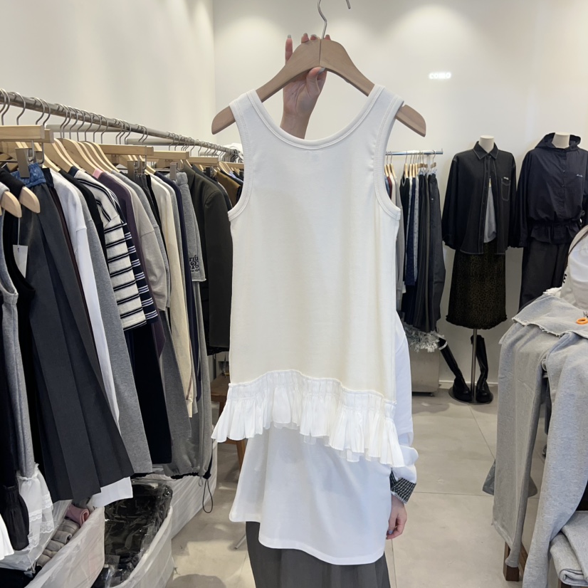 TAN&amp;COMO東大門㊣代購女裝新品熱賣推薦25秋冬吊帶背心tan-COMO吊帶/背心