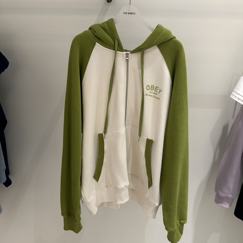 LOW MOMENT東大門㊣直郵女裝新款真品25秋冬熱賣夾克拉鏈連帽LOW MOMENT夾克圖色2