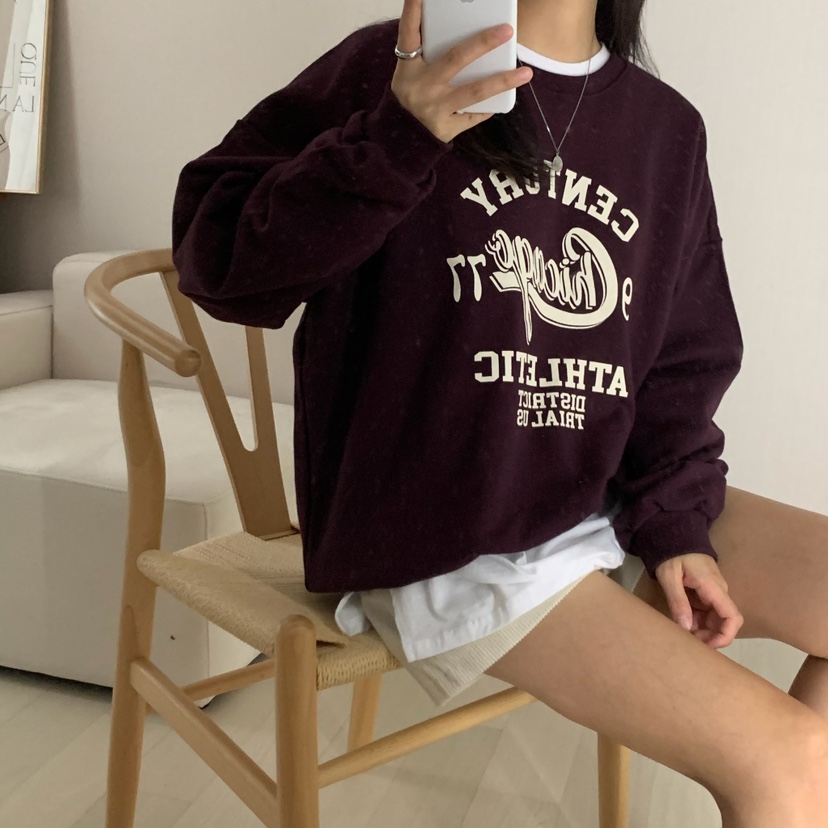 HELLO JINI東大門㊣實拍女士新款推薦熱賣職業休閑人氣衛衣HELLO JINI衛衣