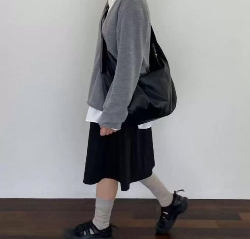 LAMPAS韓國直郵㊣女士新品休閑人氣熱賣時尚職業單肩斜跨包LAMPAS單肩/斜跨包