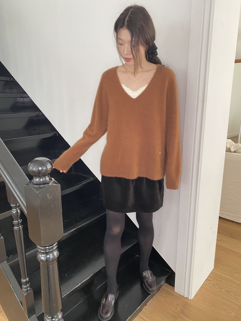 ERUME東大門㊣直郵女士新款時尚職業人氣休閑25秋冬推薦針織衫ERUME針織衫