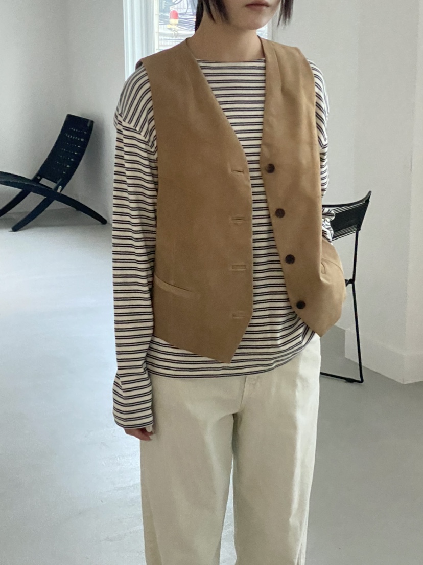 JEONG GAM STUDIOS東大門㊣直郵女裝新款人氣長袖T恤船領棉布JEONG GAM長袖T恤