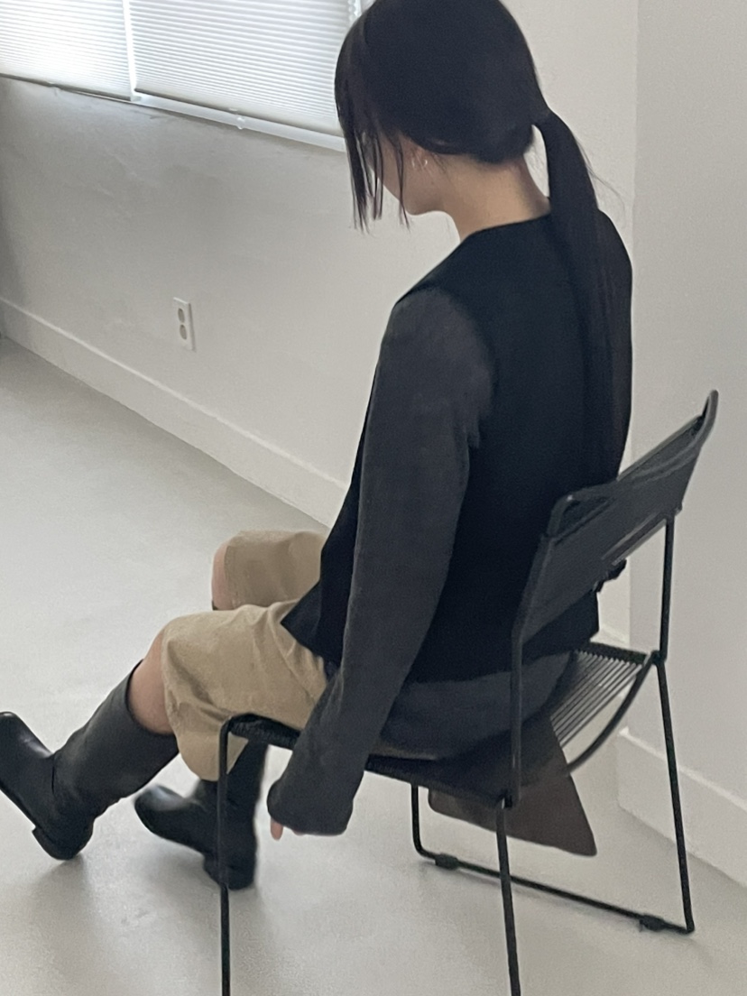 JEONG GAM STUDIOS東大門㊣實拍女裝新款職業長袖T恤羊毛JEONG GAM長袖T恤