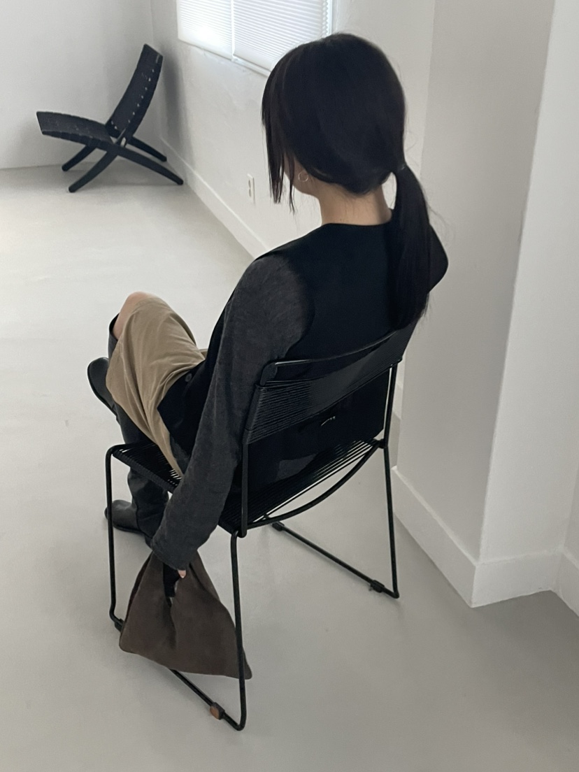 JEONG GAM STUDIOS東大門㊣實拍女裝新款職業長袖T恤羊毛JEONG GAM長袖T恤