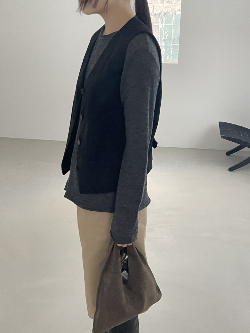 JEONG GAM STUDIOS東大門㊣實拍女裝新款職業長袖T恤羊毛JEONG GAM長袖T恤
