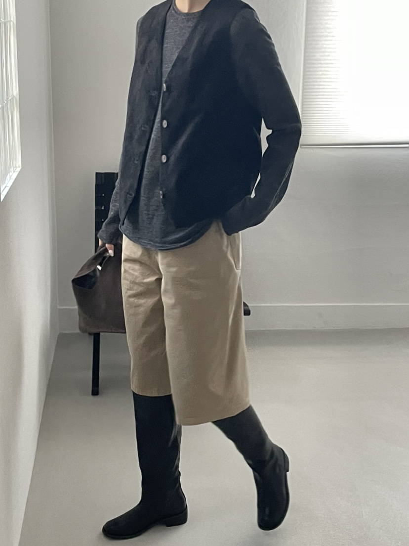 JEONG GAM STUDIOS東大門㊣實拍女裝新款職業長袖T恤羊毛JEONG GAM長袖T恤