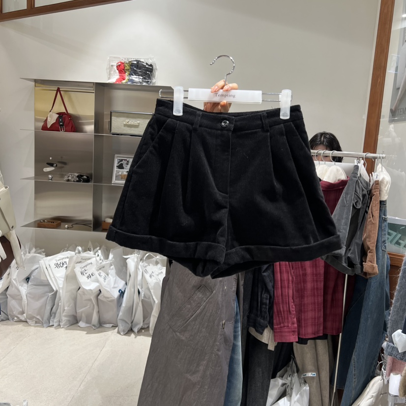 TEMPTING韓國代購㊣女士新品熱賣職業時尚休閑真品25秋冬短褲TEMPTING短褲圖色3