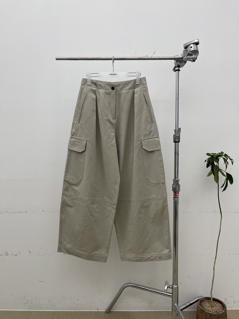 ATMOSPHERE韓國直郵㊣女裝新品推薦熱賣真品職業休閑褲口袋ATMOSPHERE/BLING休閑褲圖色1