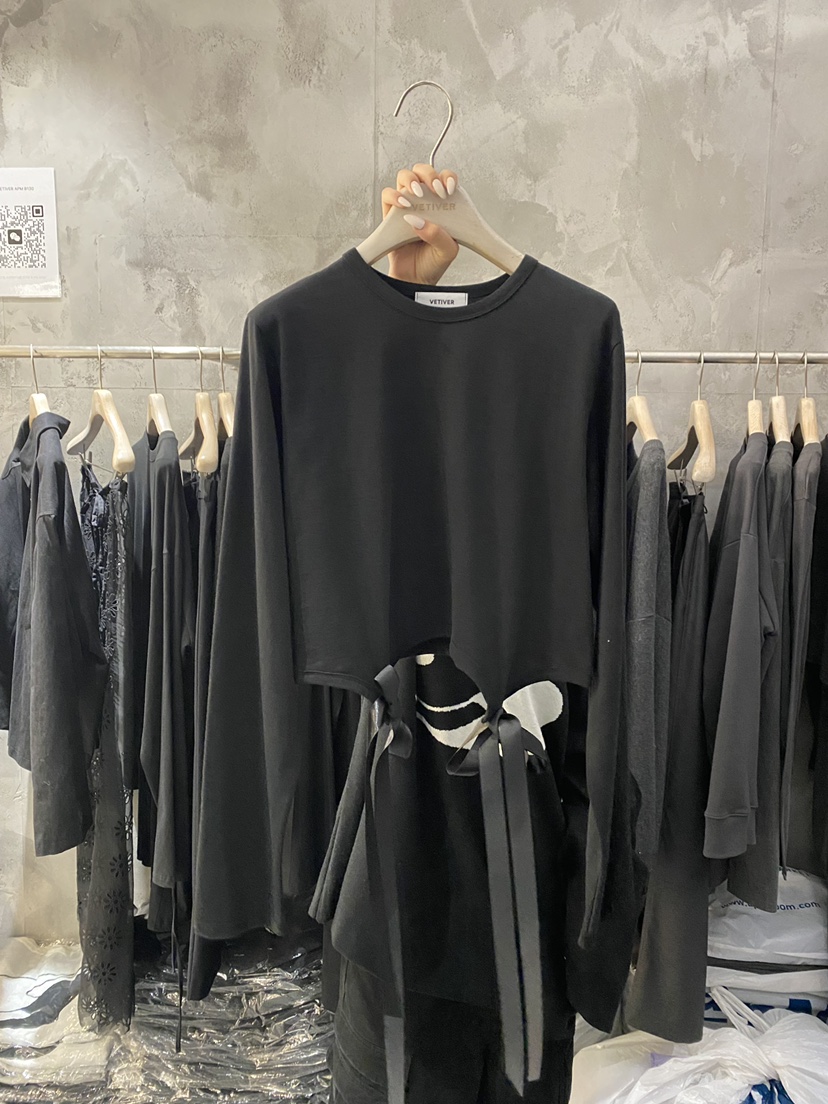 THE VETIVER-A東大門㊣代購女士新品時尚職業真品長袖T恤VETIVER長袖T恤圖色2