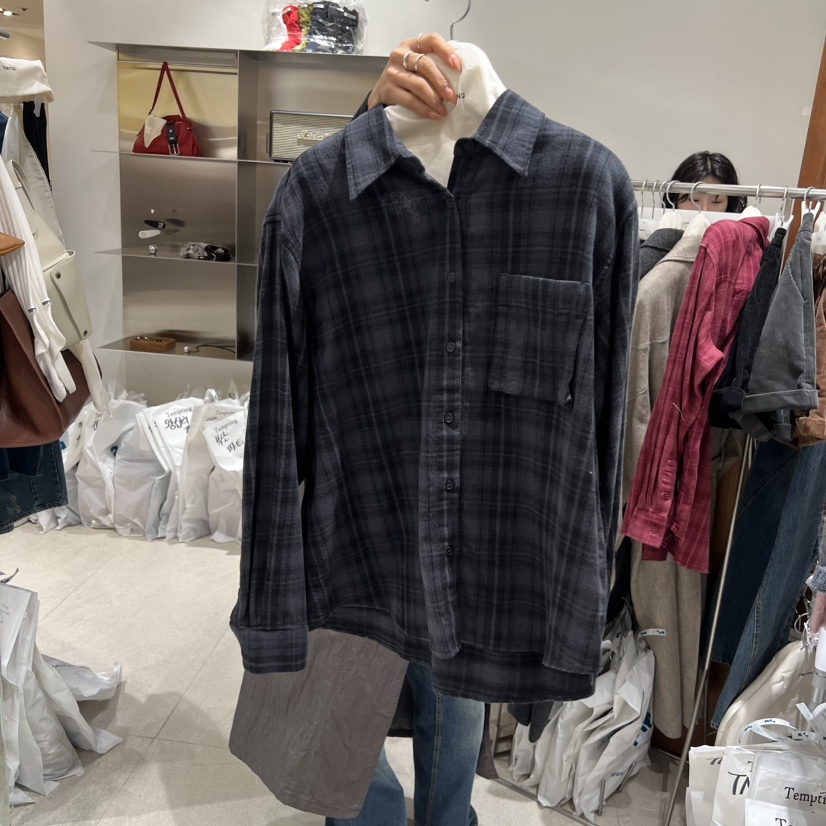 TEMPTING韓國代購㊣女裝新品時尚真品職業休閑推薦襯衫蕾絲衫TEMPTING襯衫/蕾絲衫圖色2