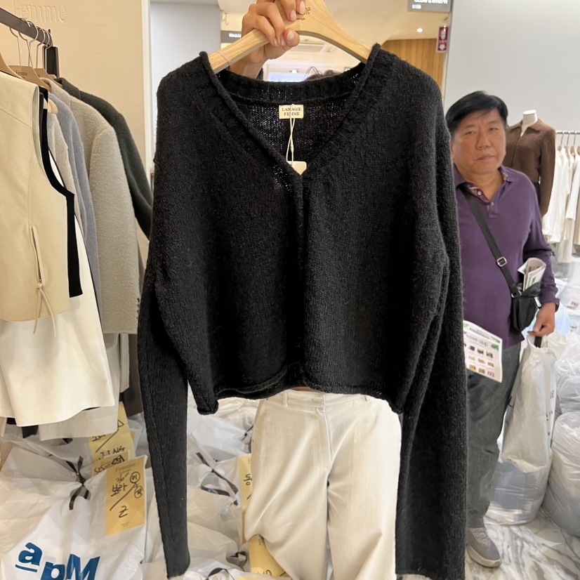 LA MAGIE FEMME韓國代購㊣女士新品時尚休閑職業推薦針織衫Lamagie Femme針織衫圖色3