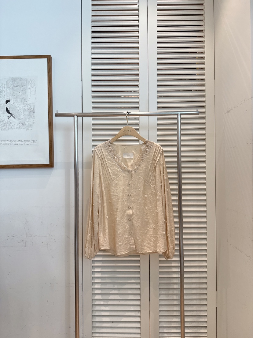 FAVE-L東大門㊣代購女士新品休閑人氣25秋冬推薦襯衫蕾絲衫FAVE-L襯衫/蕾絲衫圖色2