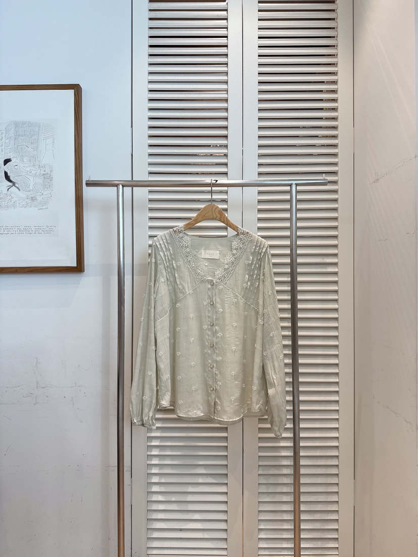 FAVE-L東大門㊣代購女士新品休閑人氣25秋冬推薦襯衫蕾絲衫FAVE-L襯衫/蕾絲衫圖色3