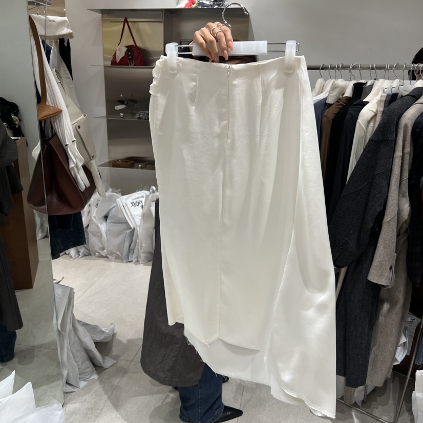 TEMPTING東大門㊣實拍女士新款時尚人氣職業半身裙中短裙褶皺TEMPTING半身裙/中短裙