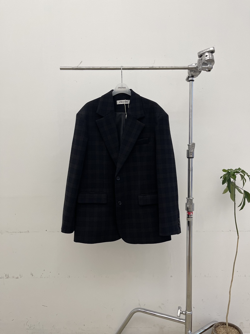 ATMOSPHERE東大門㊣實拍女裝新品熱賣休閑25秋冬時尚職業夾克ATMOSPHERE/BLING夾克圖色2棕