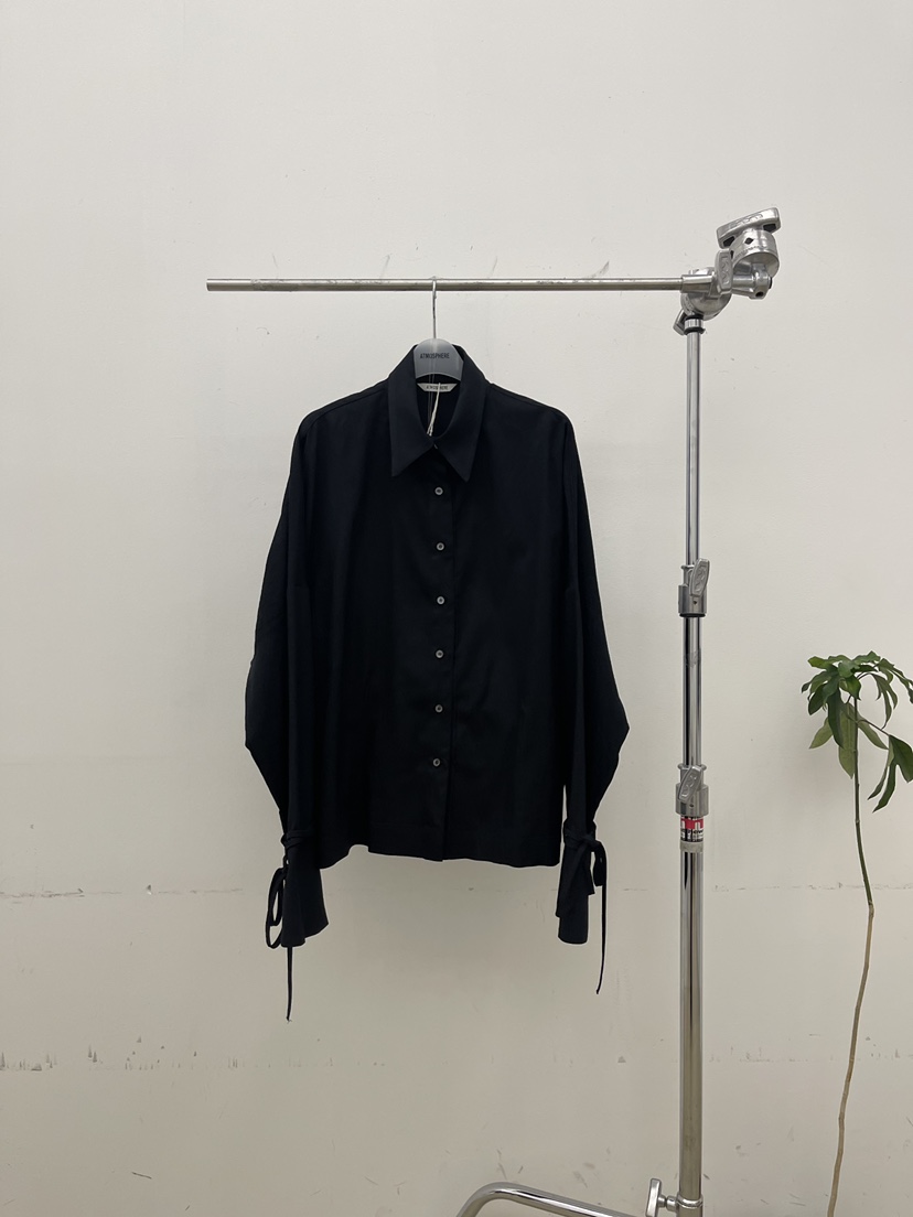 ATMOSPHERE韓國直郵㊣女裝新款真品休閑人氣職業襯衫蕾絲衫ATMOSPHERE/BLING襯衫/蕾絲衫圖色3黑