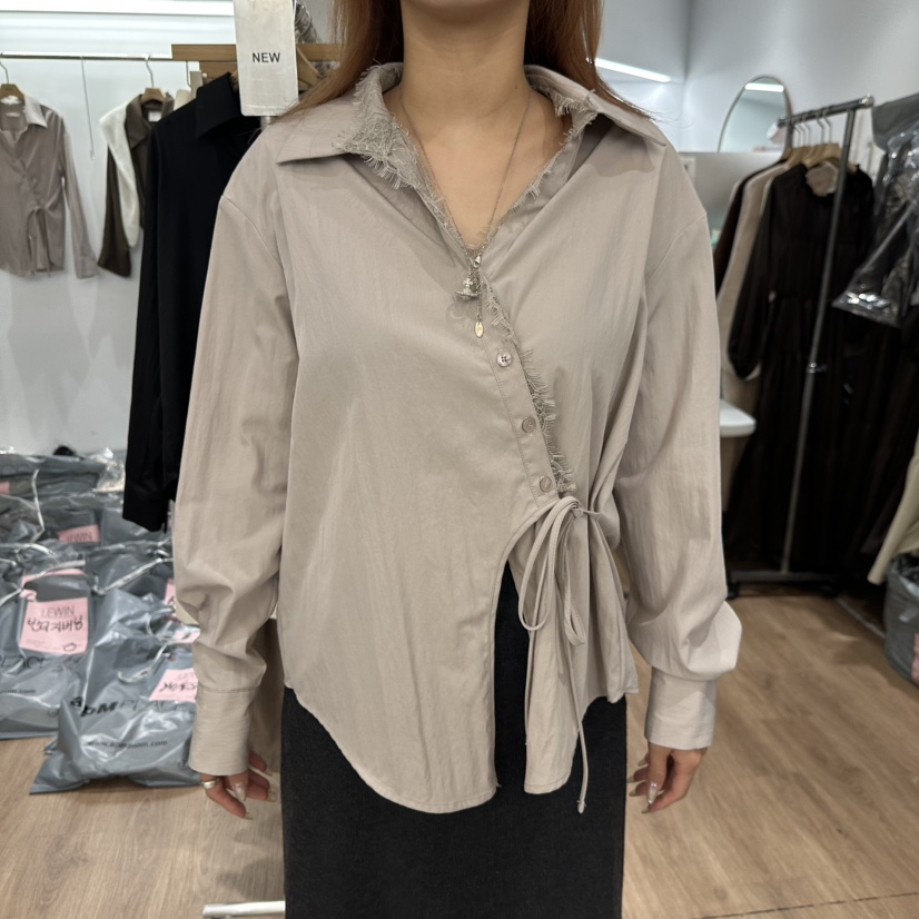 LEWIN東大門㊣實拍女士新款真品熱賣休閑職業襯衫蕾絲衫蕾絲LEWIN襯衫/蕾絲衫圖色2