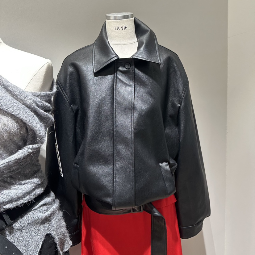 FAVOR-P東大門㊣直郵女士新品人氣熱賣時尚推薦職業夾克皮革FAVOR-P夾克圖色1