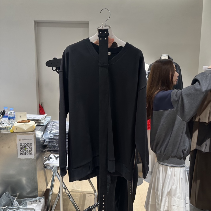 FAVOR-P東大門㊣實拍女裝新品熱賣休閑人氣25秋冬衛衣含腰帶FAVOR-P衛衣圖色2