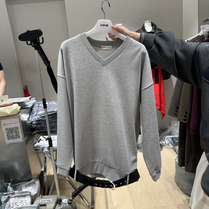 FAVOR-P東大門㊣實拍女裝新品熱賣休閑人氣25秋冬衛衣含腰帶FAVOR-P衛衣圖色4