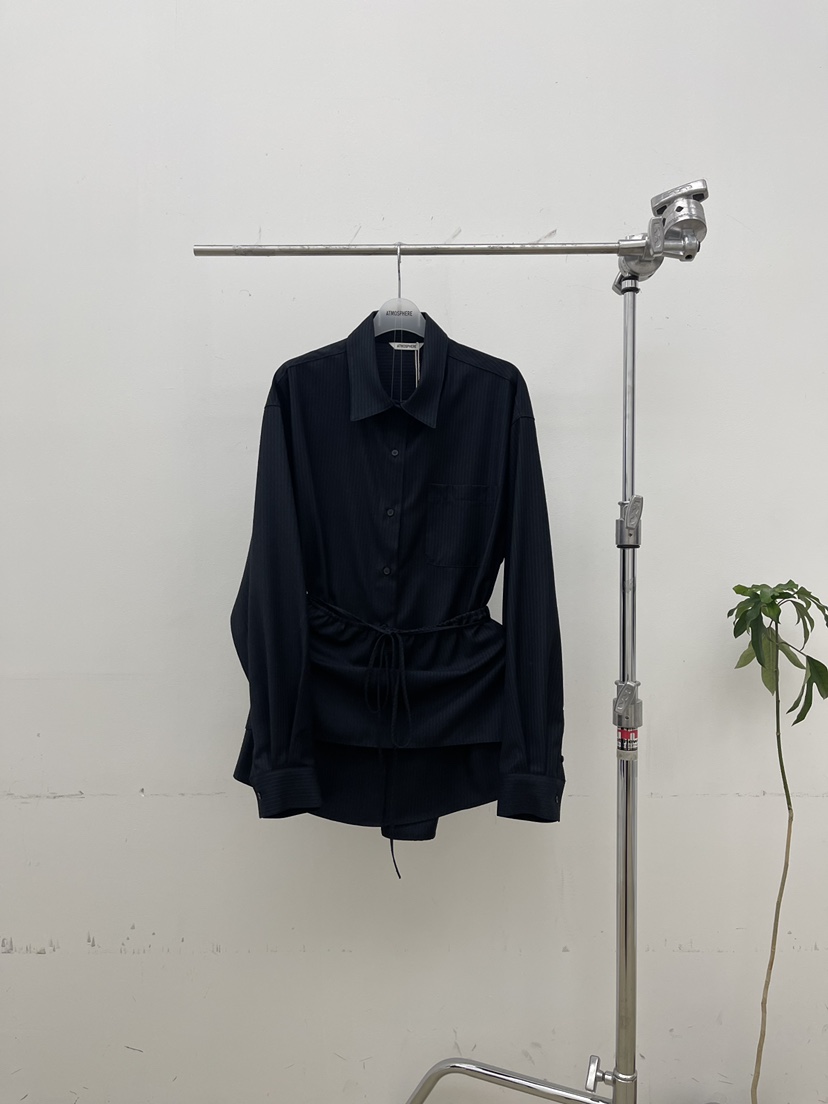 ATMOSPHERE東大門㊣直郵女裝新品休閑人氣25秋冬襯衫蕾絲衫ATMOSPHERE/BLING襯衫/蕾絲衫圖色2墨
