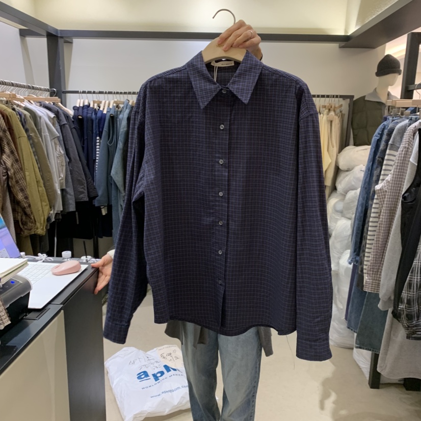 SELF SERVICE韓國直郵㊣女裝新品人氣時尚25秋冬襯衫蕾絲衫SELF SERVICE襯衫/蕾絲衫圖色2