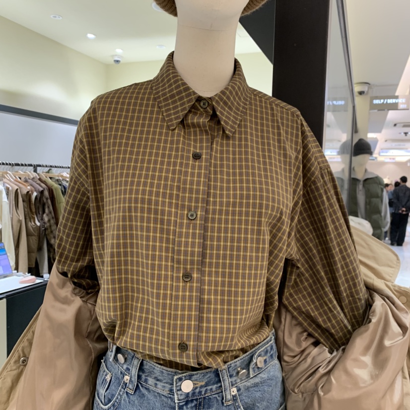 SELF SERVICE韓國直郵㊣女裝新品人氣時尚25秋冬襯衫蕾絲衫SELF SERVICE襯衫/蕾絲衫圖色3