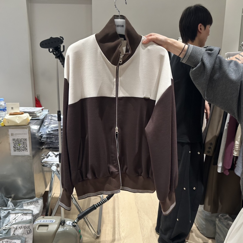 FAVOR-P韓國代購㊣女裝新款25秋冬休閑推薦人氣熱賣時尚夾克FAVOR-P夾克圖色2