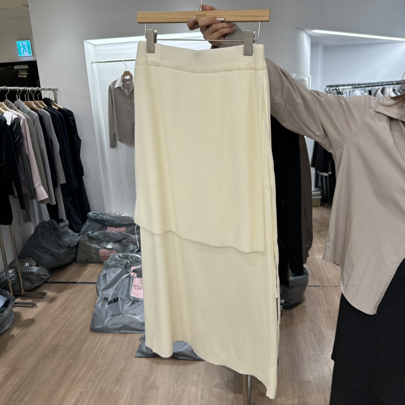 LEWIN韓國代購㊣女士新品時尚25秋冬休閑熱賣人氣長裙裹身裙LEWIN長裙圖色1