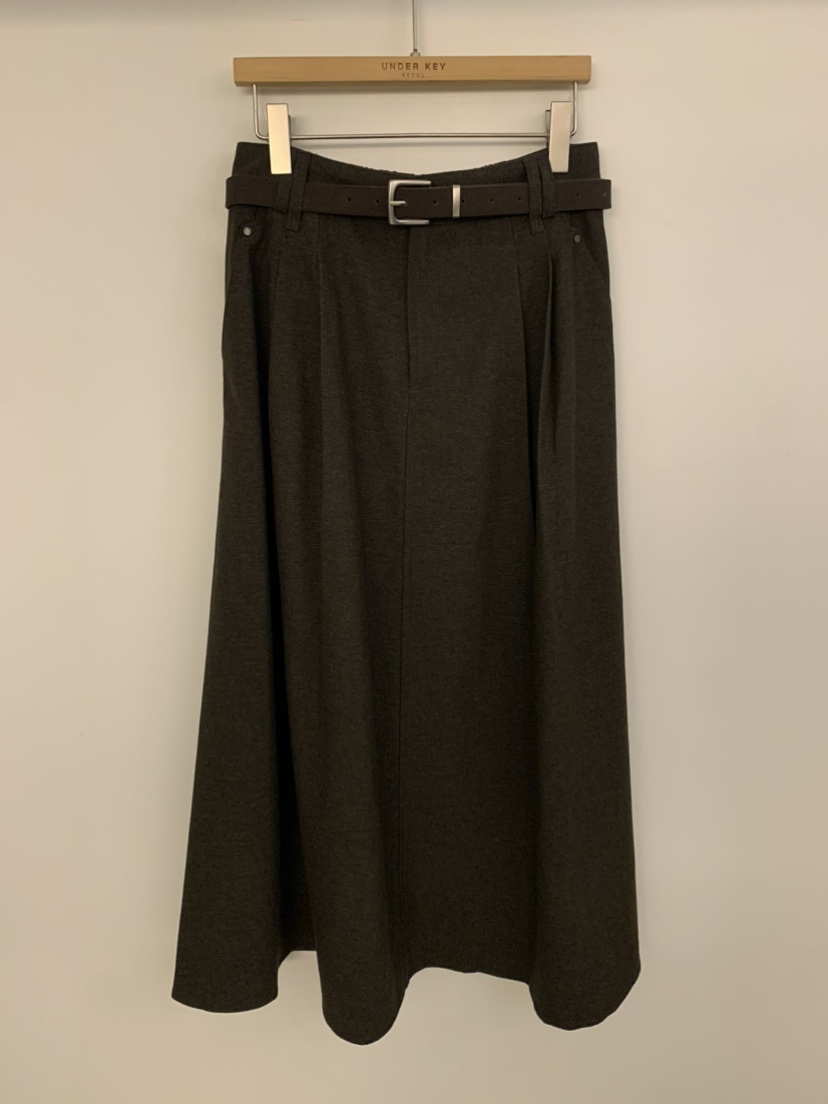 UNDER KEY東大門㊣代購女士新品25秋冬真品推薦長裙含腰帶UNDER KEY長裙圖色4
