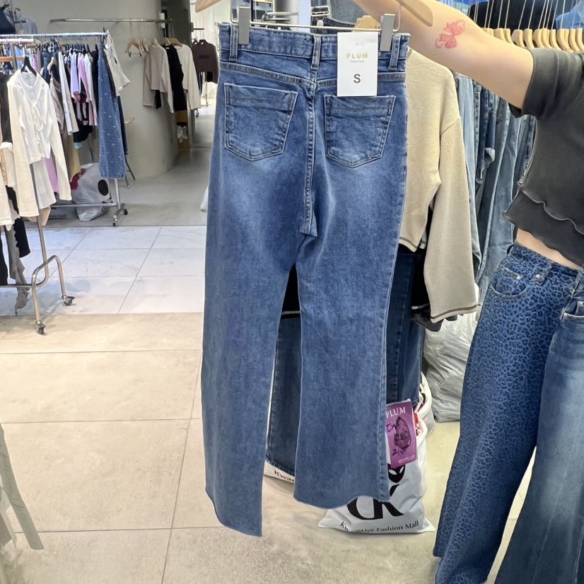 PLUM-q東大門㊣代購女士新品職業人氣休閑熱賣真品時尚牛仔褲PLUM牛仔褲