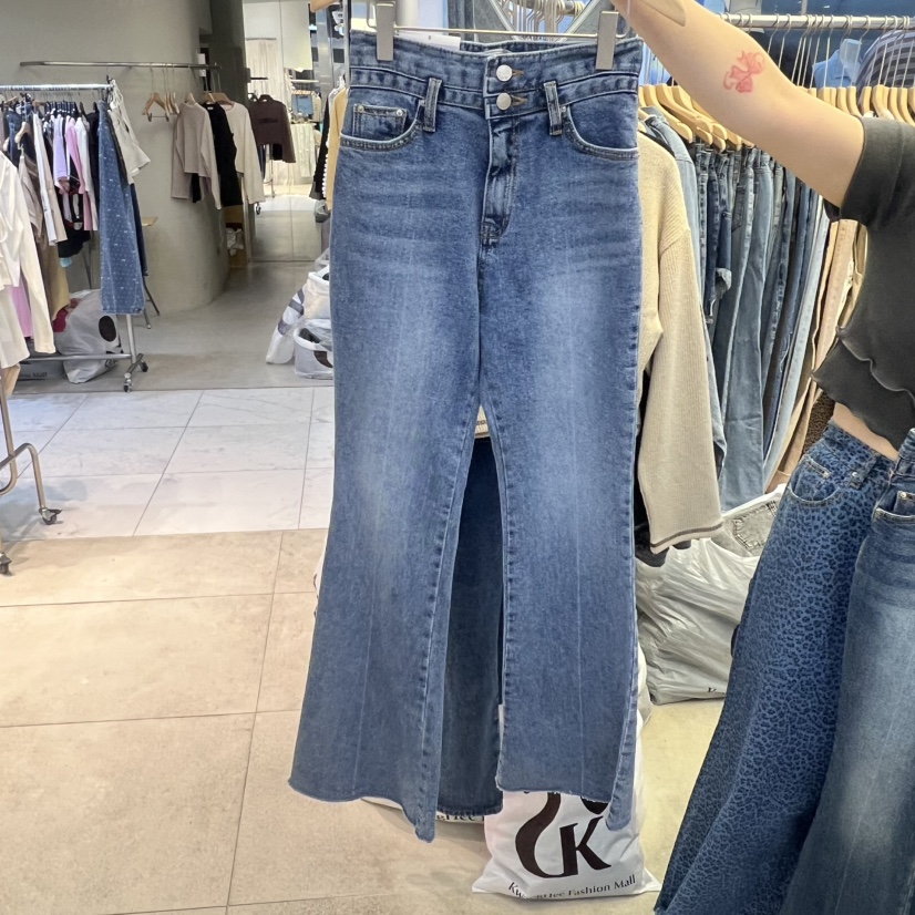 PLUM-q東大門㊣代購女士新品職業人氣休閑熱賣真品時尚牛仔褲PLUM牛仔褲圖色1