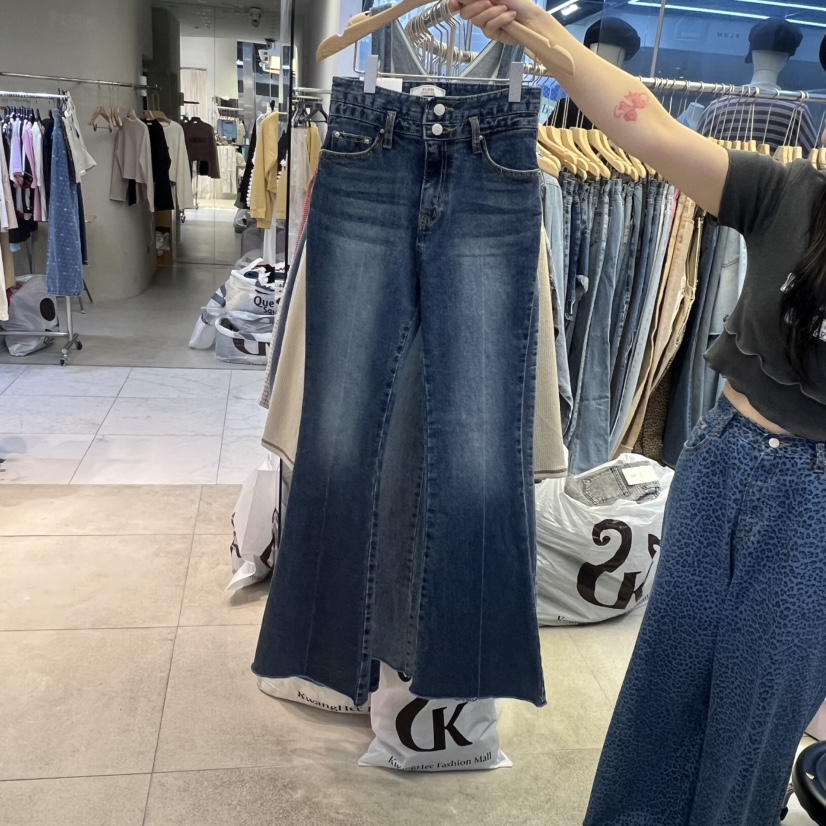 PLUM-q東大門㊣代購女士新品職業人氣休閑熱賣真品時尚牛仔褲PLUM牛仔褲圖色2
