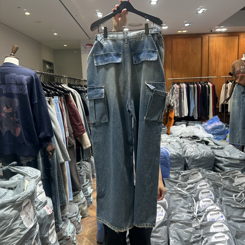 GARMENT-P韓國直郵㊣女士新品推薦人氣時尚職業休閑牛仔褲GARMENT牛仔褲