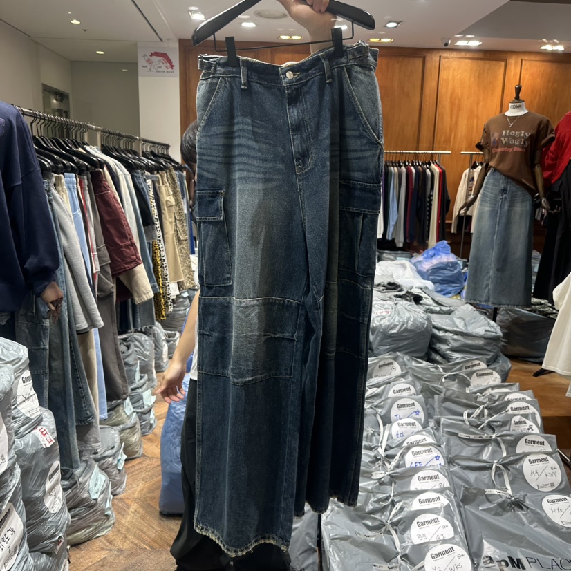 GARMENT-P韓國直郵㊣女士新品推薦人氣時尚職業休閑牛仔褲GARMENT牛仔褲圖色2深色
