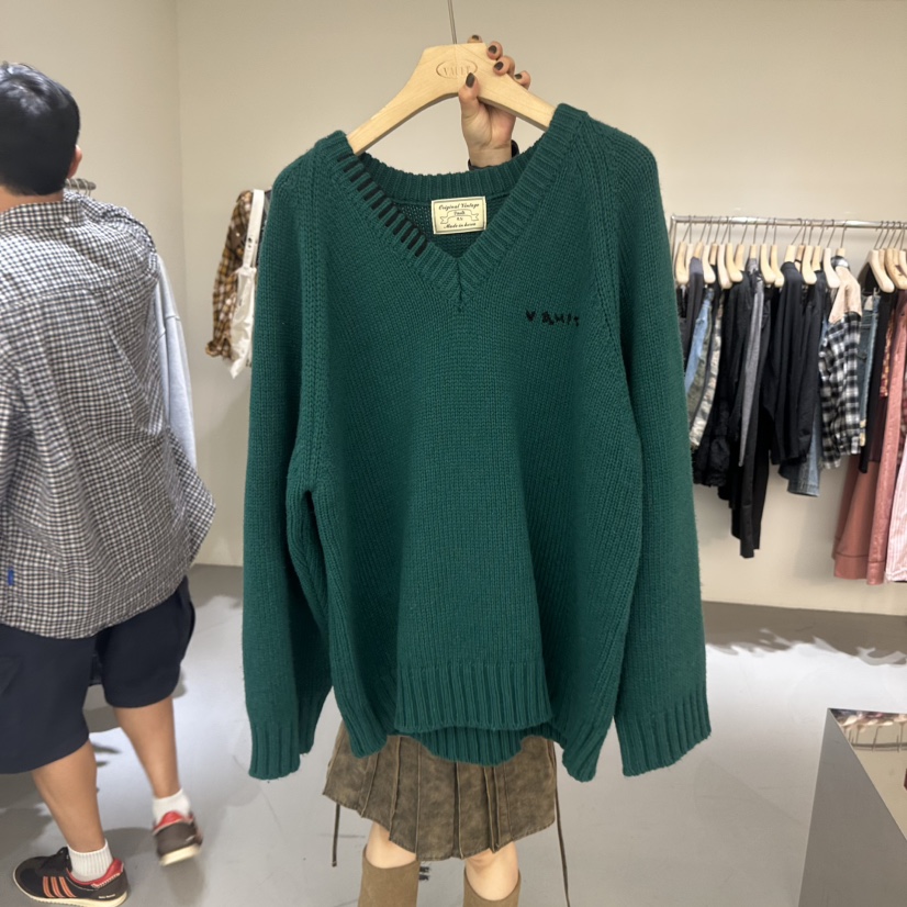 VAULT東大門㊣直郵女裝新款真品職業休閑針織衫不含內搭V領VAULT針織衫圖色4