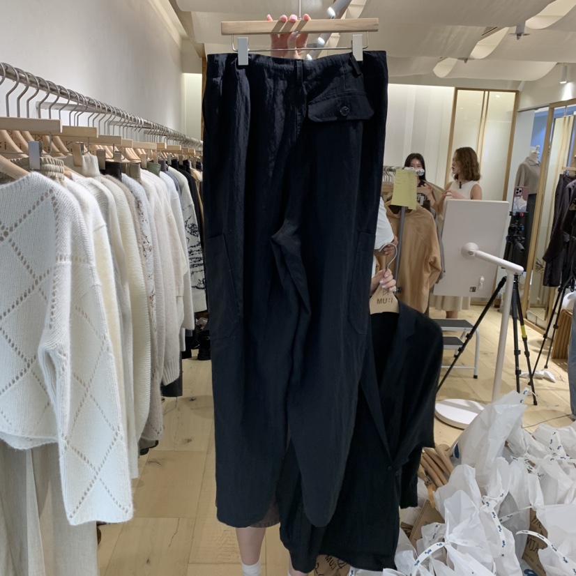THE MUI東大門㊣代購女裝新款真品25秋冬推薦熱賣休閑褲口袋THE MUI休閑褲
