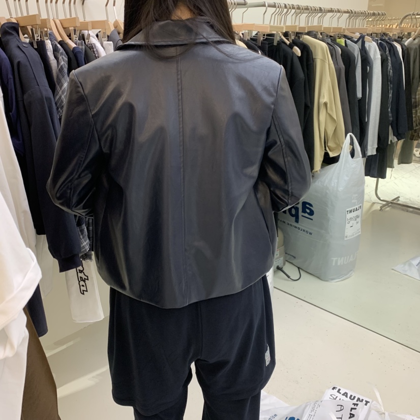FLAUNT東大門㊣實拍女士新品時尚休閑真品25秋冬熱賣夾克短款FLAUNT夾克