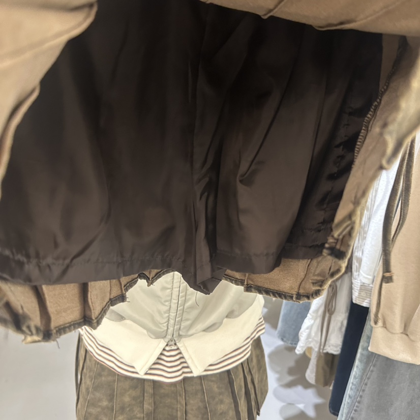 VAULT東大門㊣代購女裝新品職業真品推薦25秋冬裙褲皮革褶皺VAULT裙褲