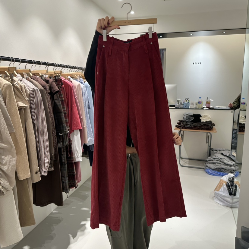 BEENS東大門㊣直郵女士新品人氣熱賣職業推薦休閑褲不含腰帶BEENS休閑褲圖色2