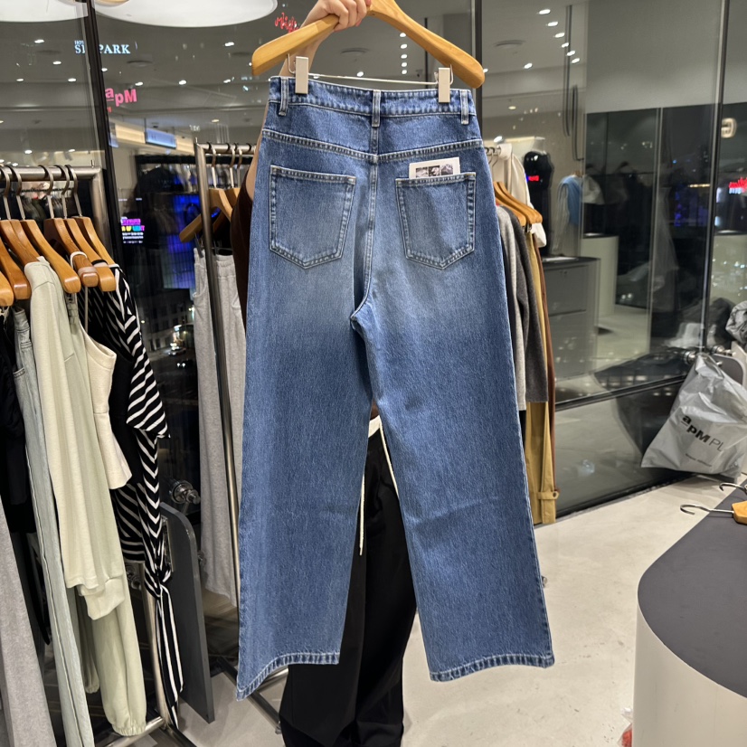 TREND SELLER/G東大門㊣代購女裝新品時尚推薦25秋冬牛仔褲G/TREND SELLER牛仔褲