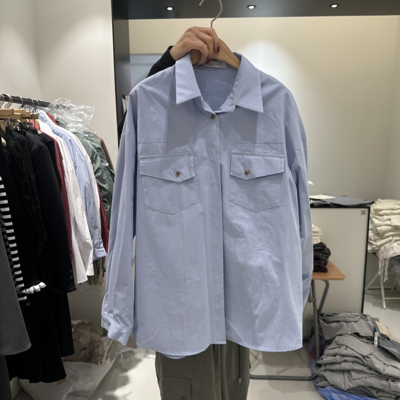 BEENS東大門㊣直郵女士新品人氣真品職業熱賣休閑襯衫蕾絲衫BEENS襯衫/蕾絲衫圖色2
